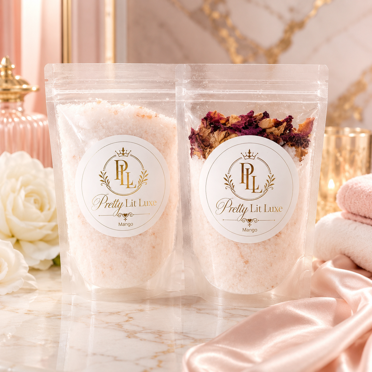 Pretty Lit Luxe Mango Luxury bath soak